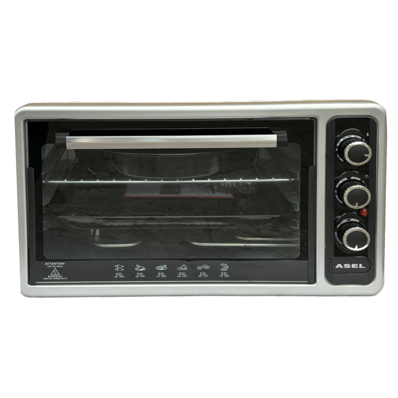 Електродуховка Asel АF40-23 1300 Вт 40 л Сірий (1796204582)