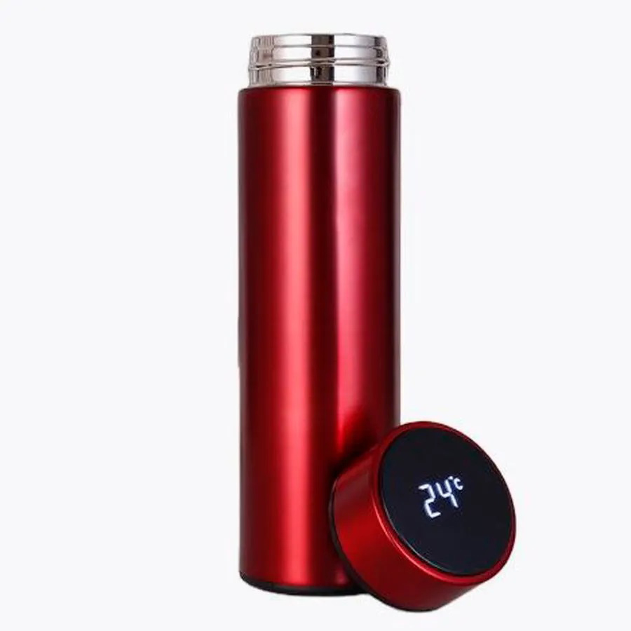 Термос UNIQUE UN-1006 с датчиком температуры 500 мл Красный - фото 1 Термос UNIQUE UN-1006 с датчиком температуры 500 мл Красный - фото 1