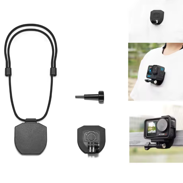 Крепление магнитное для экшн-камеры GoPro Insta360/DJI на шею под одежду (2614040027) - фото 2