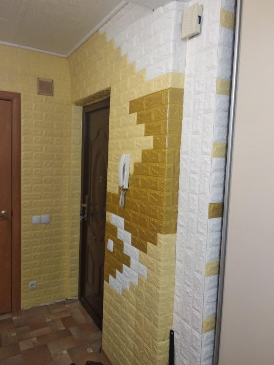 3D-панель самоклеюча Sticker Wall Бежева цегла 700х770х7 мм (Панель-9-7мм) - фото 6