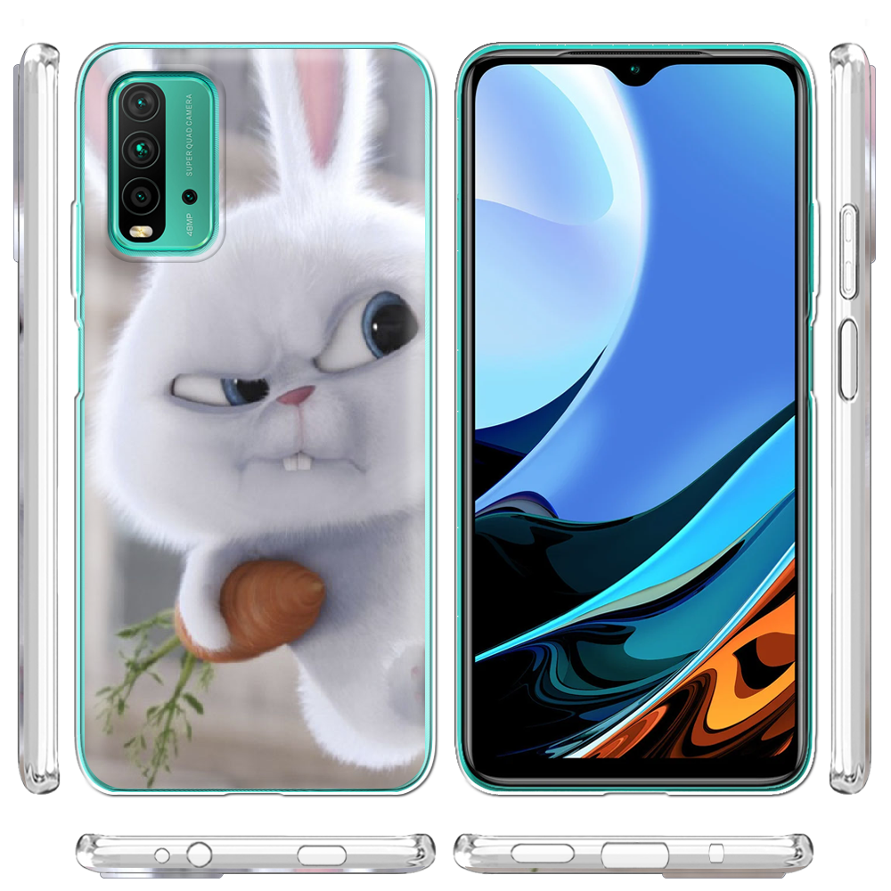 Чохол BoxFace Xiaomi Redmi 9T Rabbit Snowball Прозорий силікон (41685-up1116-41685) - фото 3