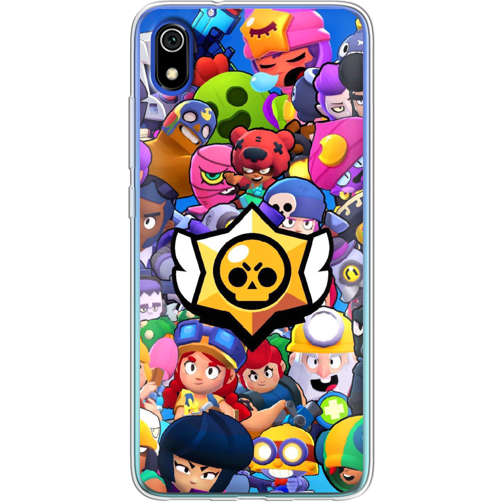 Чехол Boxface Xiaomi Redmi 7A Brawl Stars Прозрачный силикон (37400-up2389-37400)