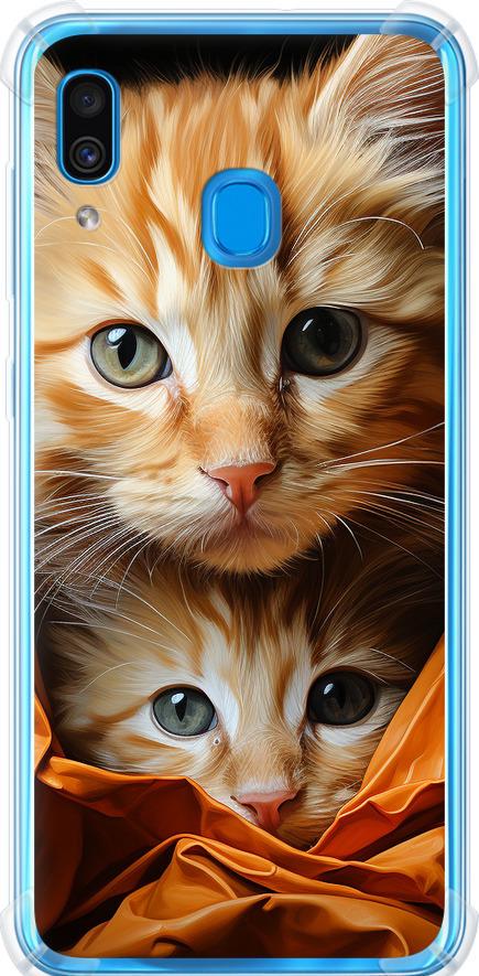 Чехол на Samsung Galaxy A20 2019 A205F Котики 2 (5664sp-1761-42517) Чехол на Samsung Galaxy A20 2019 A205F Котики 2 (5664sp-1761-42517)