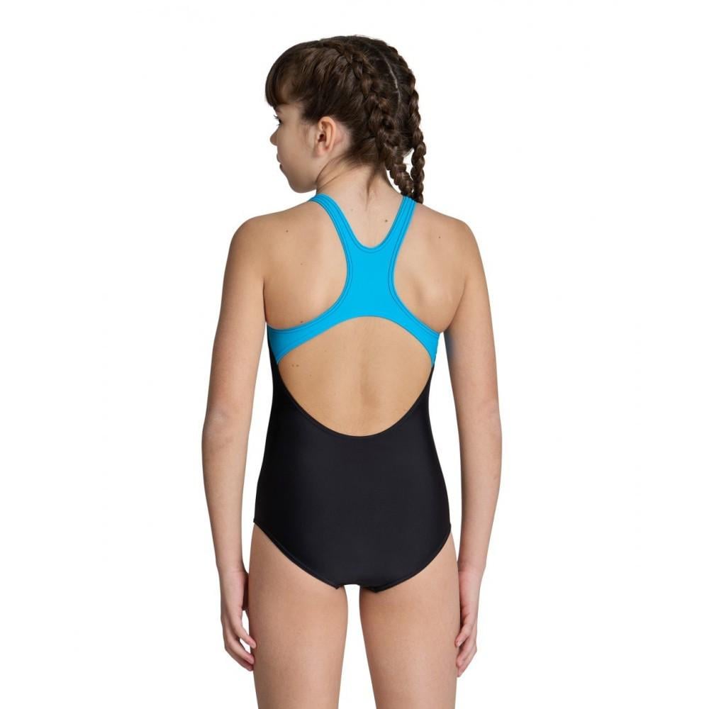 Купальник закрытый для девочек Arena MULTI PIXELS SWIMSUIT SWIM PRO 128 см Черный/Синий/Голубой (006679-580 128) - фото 4