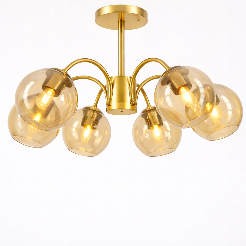 Потолочная люстра на 6 плафонах Золотой (K19SGD_900)