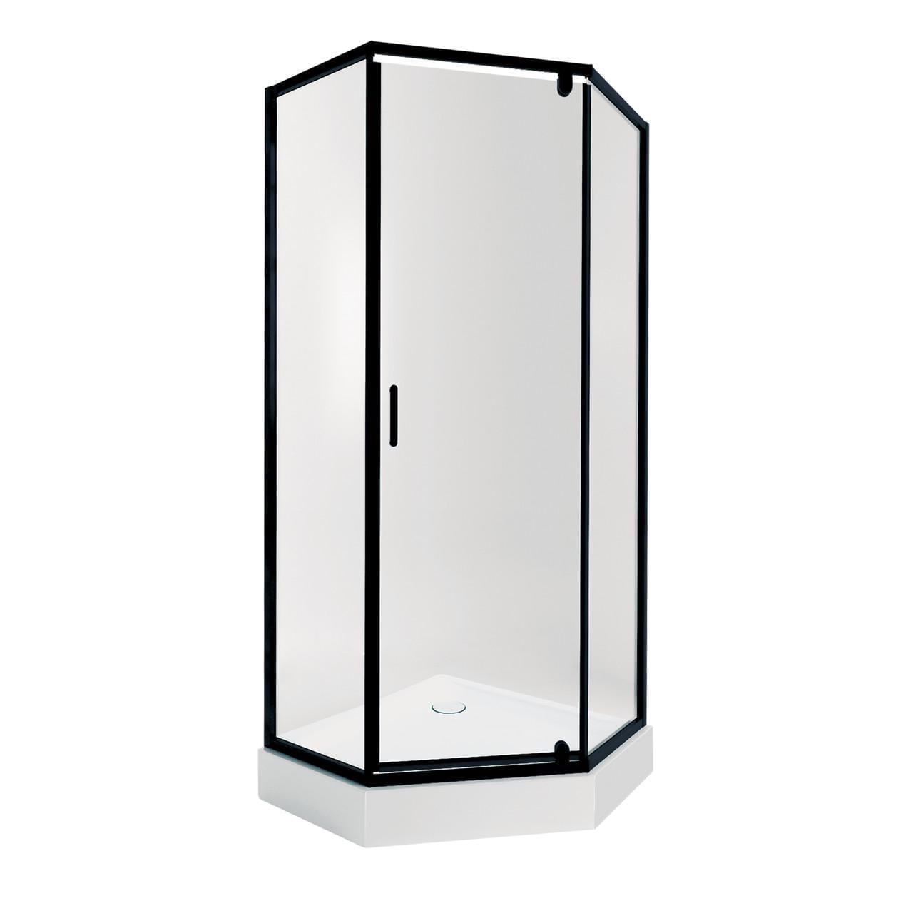 Набор Qtap душевая кабина Scorpio BLA10995-AC6 Clear 2120x900x900 мм и поддон Diamond 309912 90x90x12 см с сифоном (3137793000)