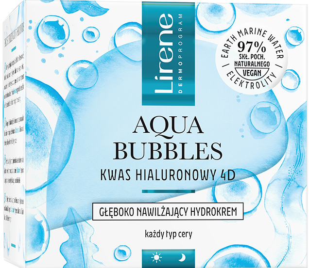 Гідрокрем для обличчя Lirene Aqua Bubbles зволожуючий 50 мл (12991)