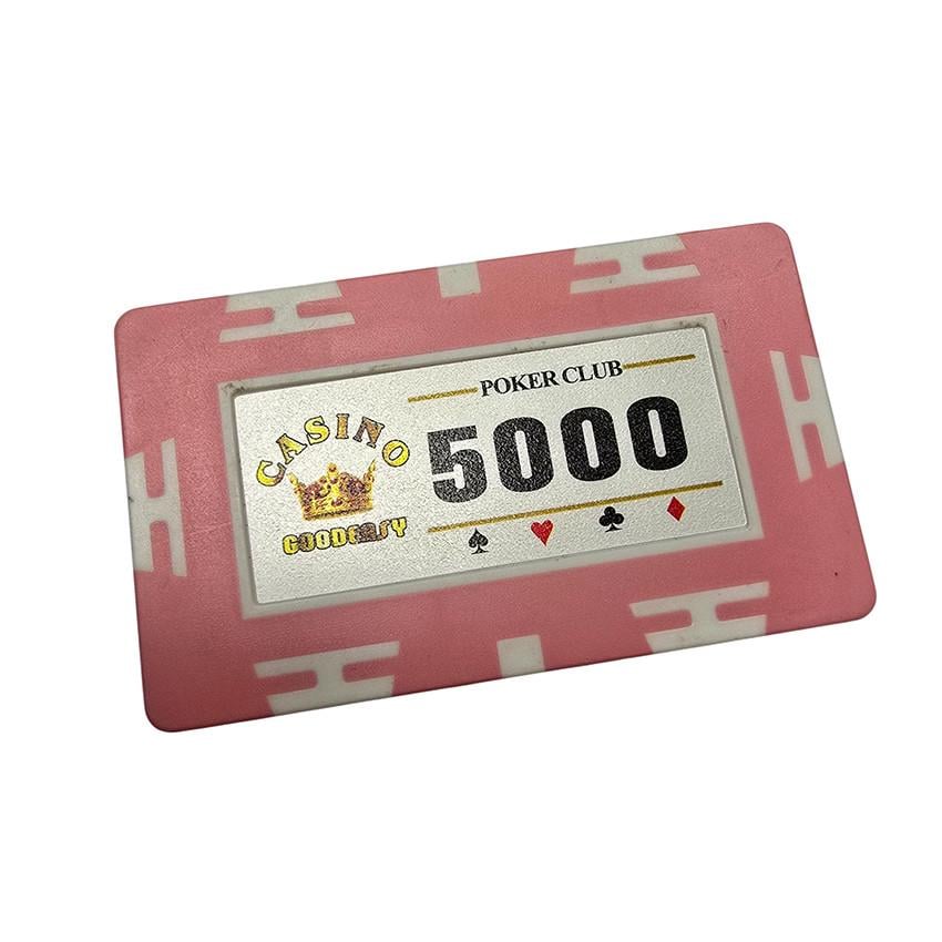 Фишка для покера прямоугольная Billiard-Prime номинал 5000 шт.