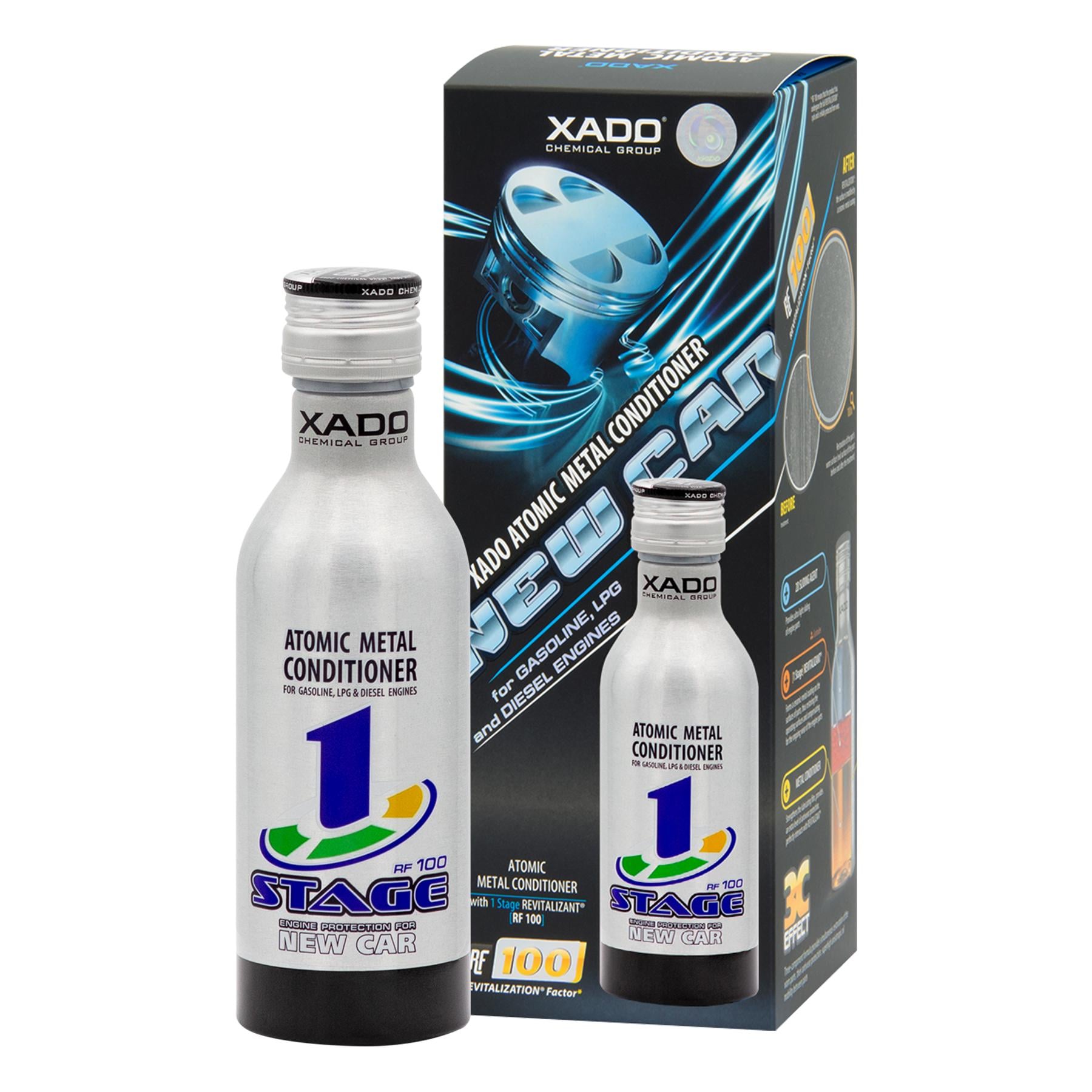 Атомарний кондиціонер металу Xado 1 Stage New Car для нових двигунів з ревіталізантом 225 мл (XA 40211_3)