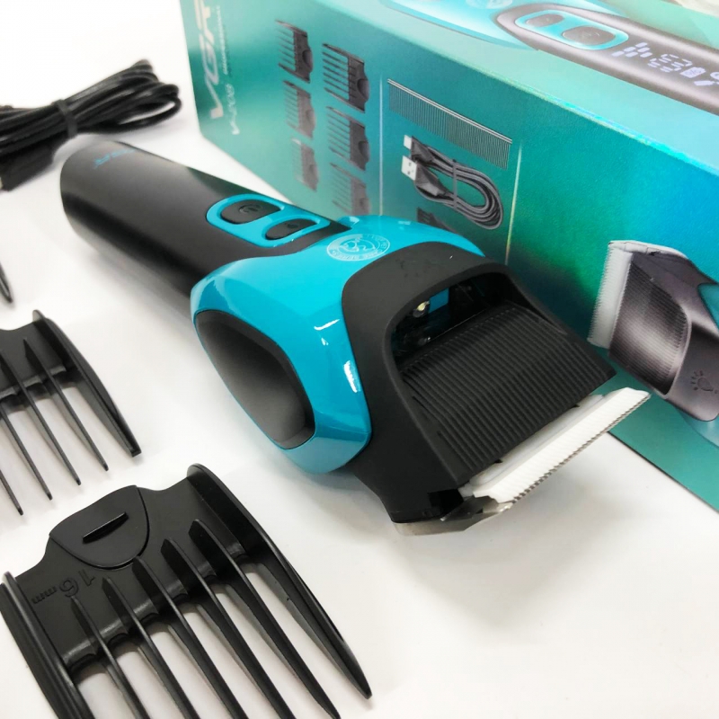 Машинка для стрижки тварин VGR V-208 акумуляторна 3W Blue (tf7465) - фото 11