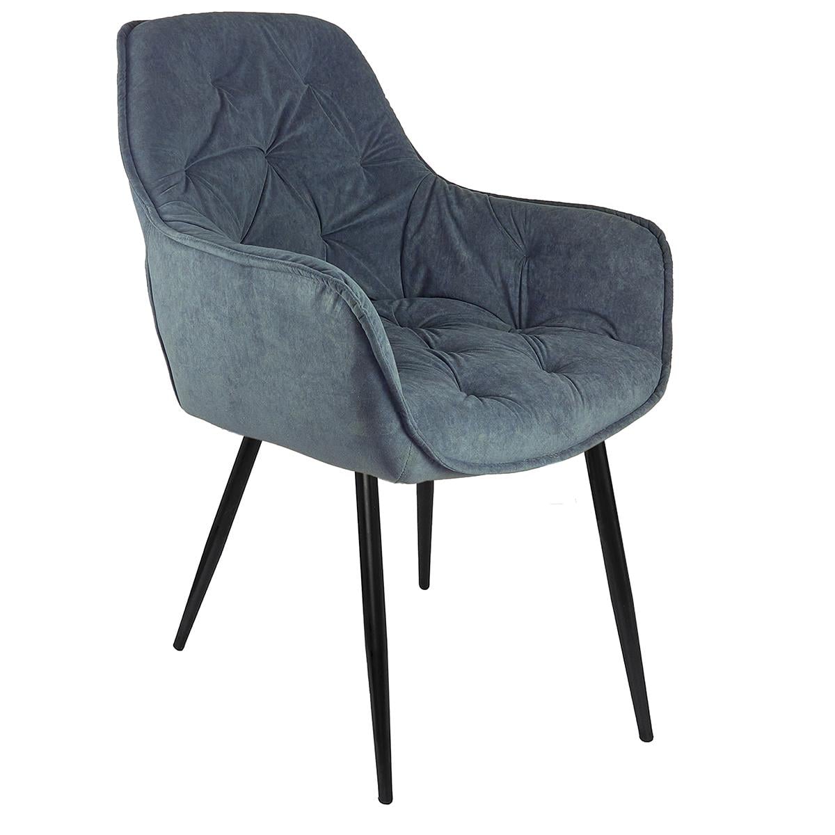 Кухонный стул Fly F-7 из металла/ткань велюр Серый мат (48310)