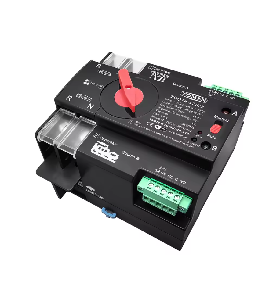 Перемикач введення резерву автоматичний TOMZN TOQ5-2/63A однофазний змінного струму (31325986)