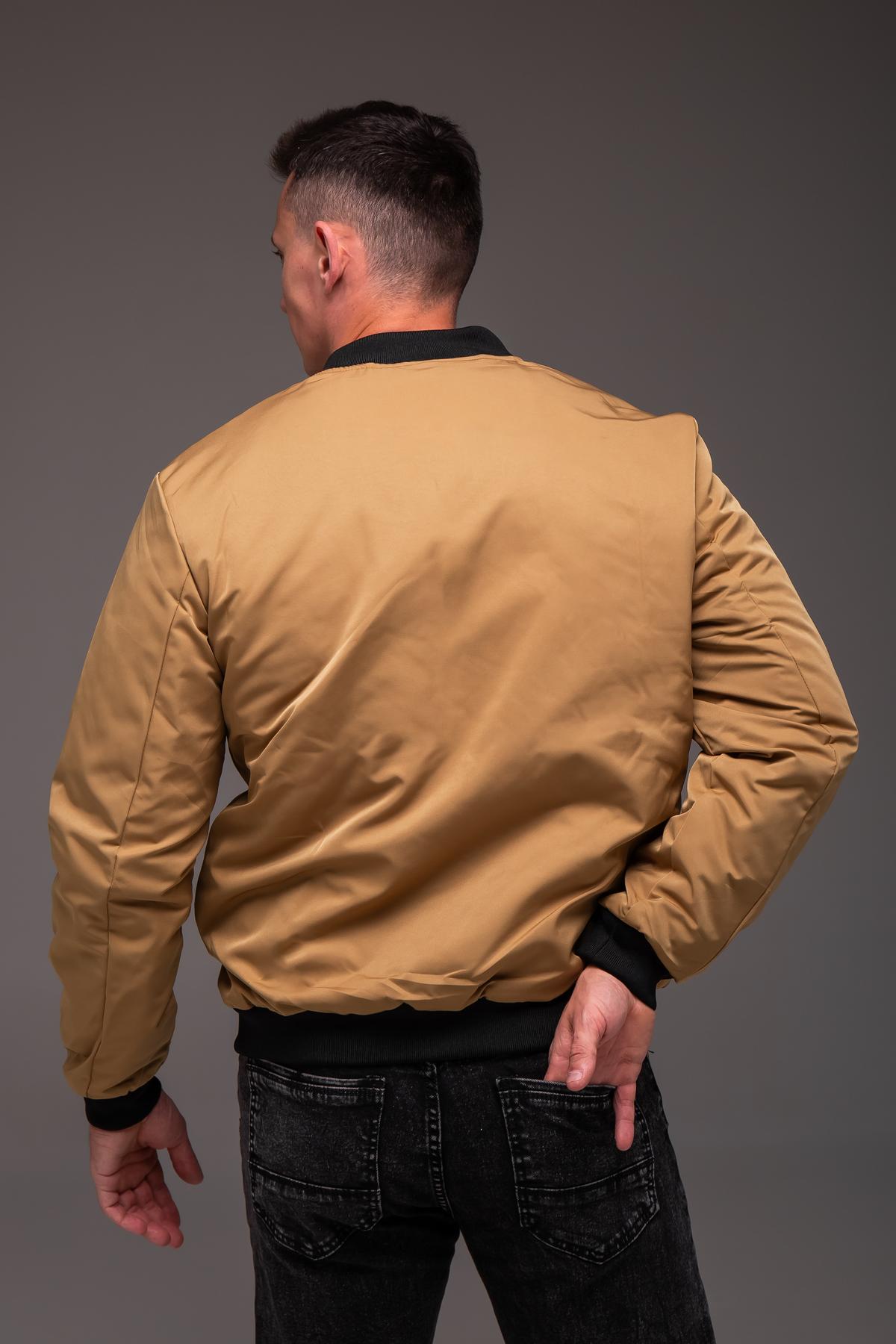 Бомбер мужской весенне-осенний утепленный 3XL Койот (2407/1/4) - фото 4
