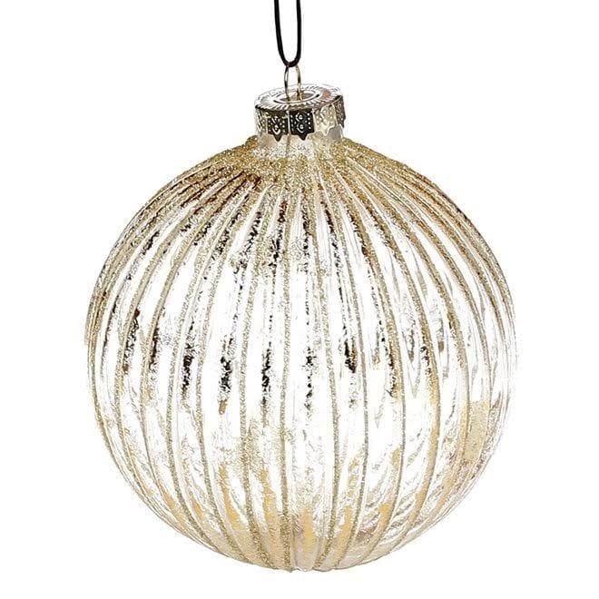 Набор шариков стеклянных новогодних 10 см 4 шт. (12636)