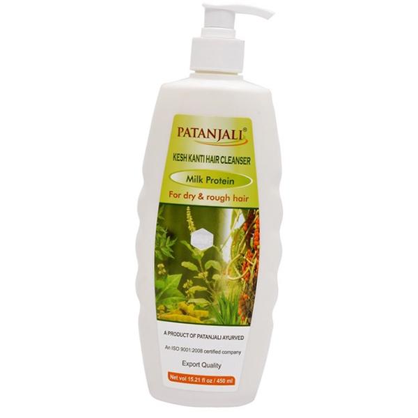 Шампунь Patanjali Kesh Kanti Hair Cleanser With Milk Protein Молочный Протеин 450 мл (43635014)