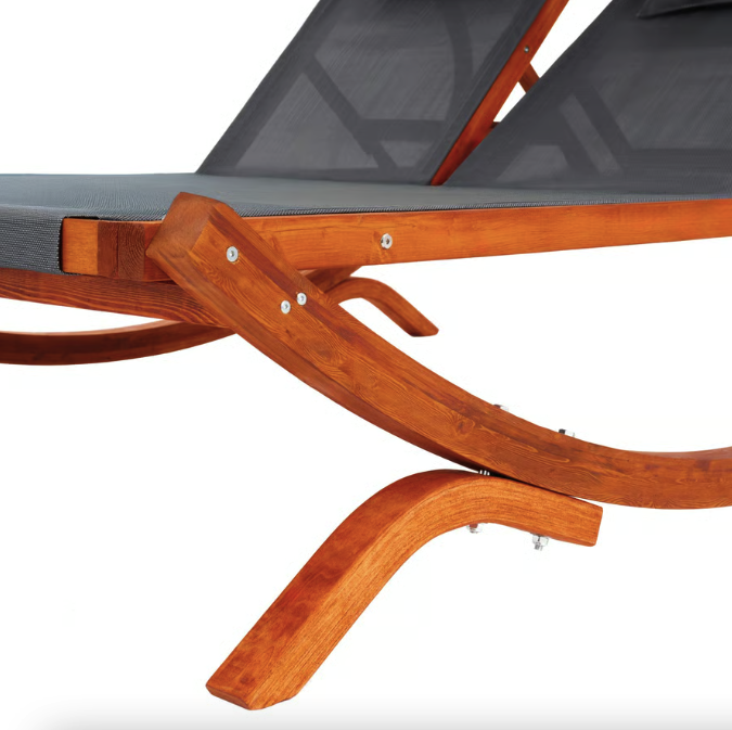 Садовий шезлонг Di Volio Pionza двомісний Сірий (4934) - фото 13