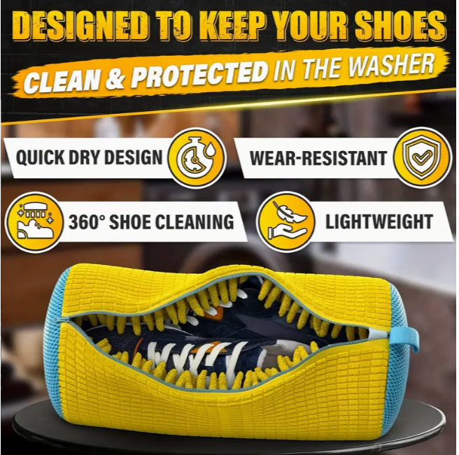 Чехол для стирки детской обуви в стиральной машине с защитными вставками в стиральной машине (1812) - фото 3