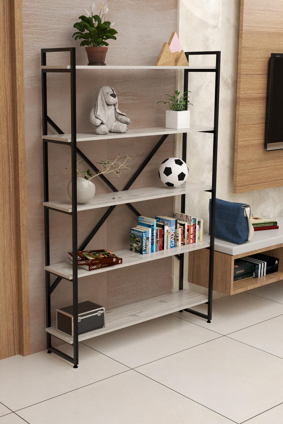 Стеллаж EcoLoft DSP-1177 в стиле лофт Дуб Кортона (DSP-1177-2)