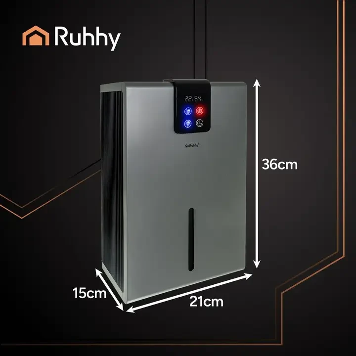 Осушувач повітря Ruhhy 26496 LED 2,2 л 1000 мл/добу гігрометр/пульт ДУ 90 Вт (26496) - фото 4 Осушувач повітря Ruhhy 26496 LED 2,2 л 1000 мл/добу гігрометр/пульт ДУ 90 Вт (26496) - фото 4