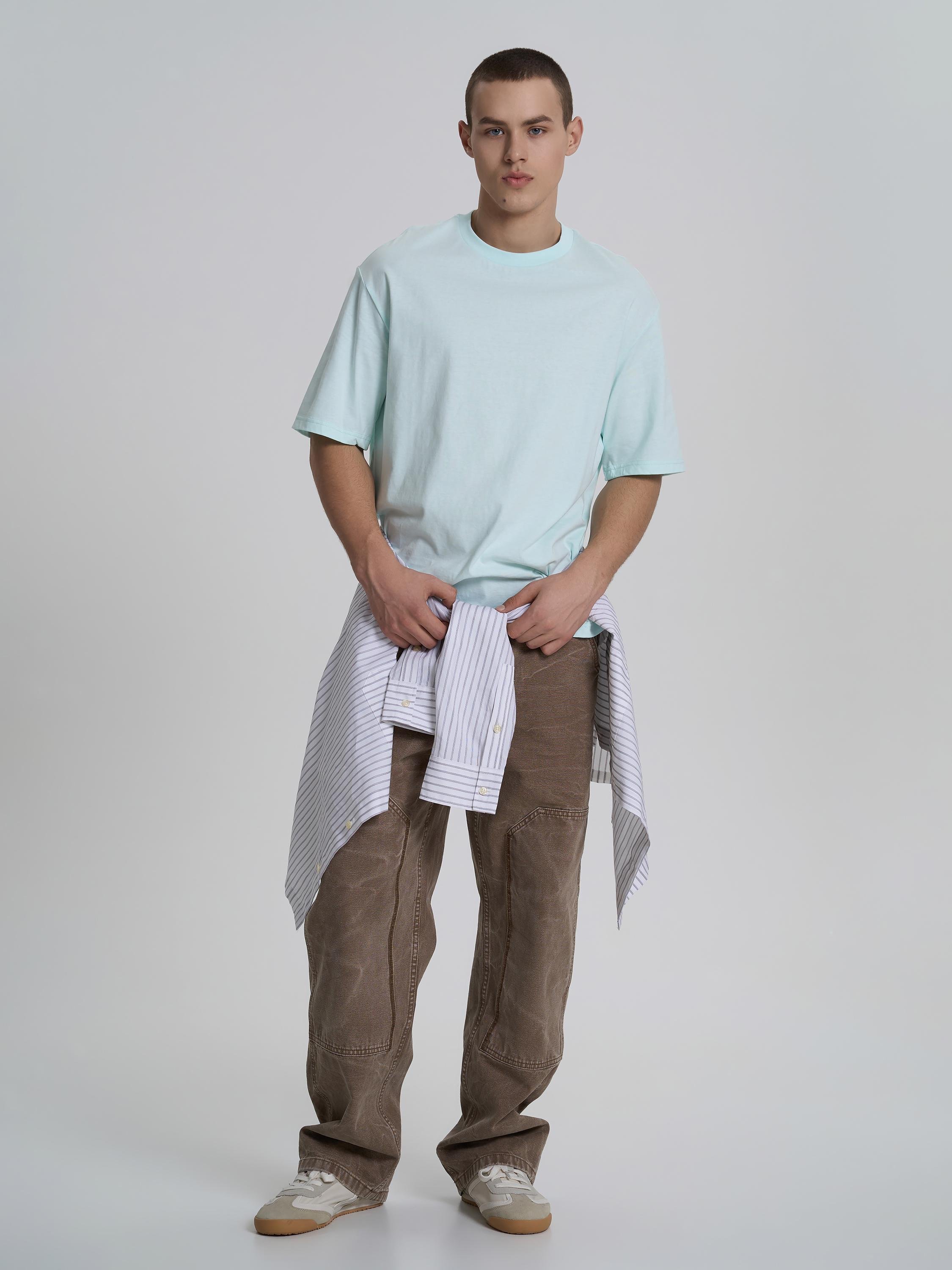 Футболка чоловіча ROZA 230926 XL Бірюзовий (4824005696909) - фото 2 Футболка чоловіча ROZA 230926 XL Бірюзовий (4824005696909) - фото 2