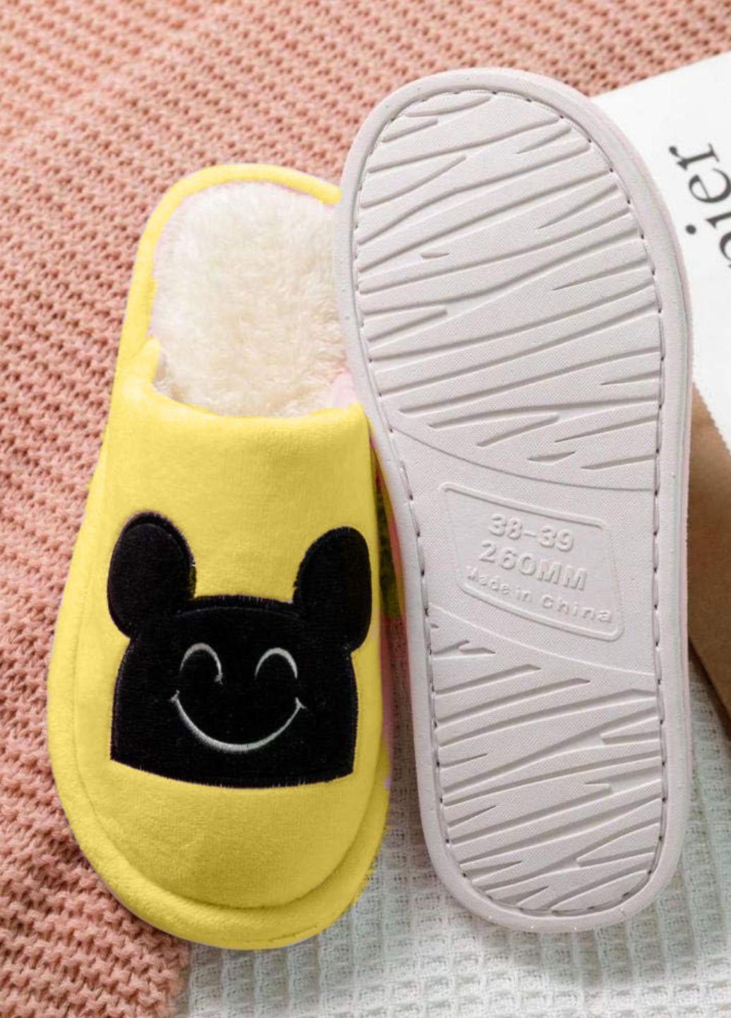 Тапочки теплые Winter Indoor Home р. 38 Желтый (7233) - фото 3