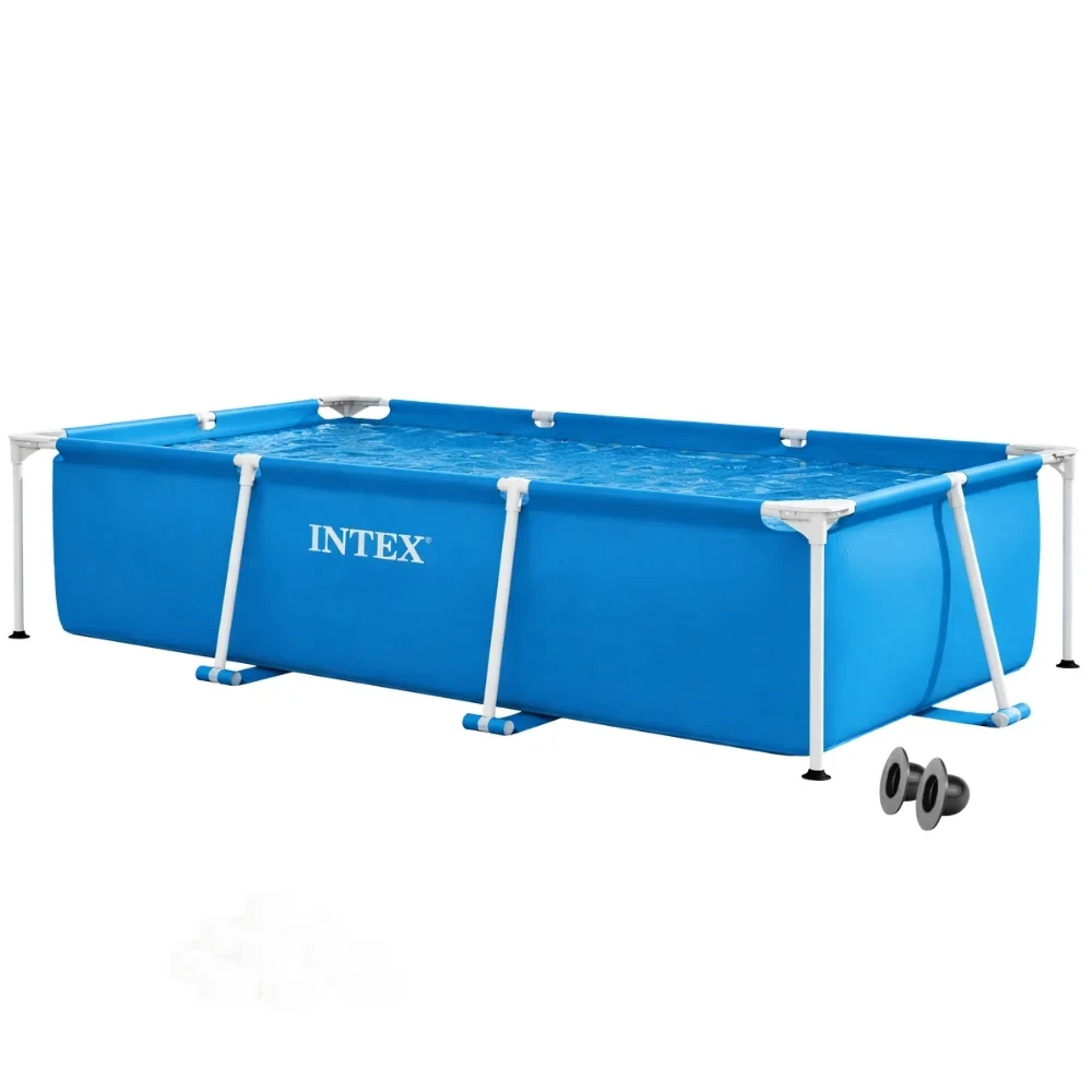 Бассейн каркасный прямоугольный Intex Metal Frame для дачи 260х160х65 см Синий (147-9-147-9-28271 #2025 )