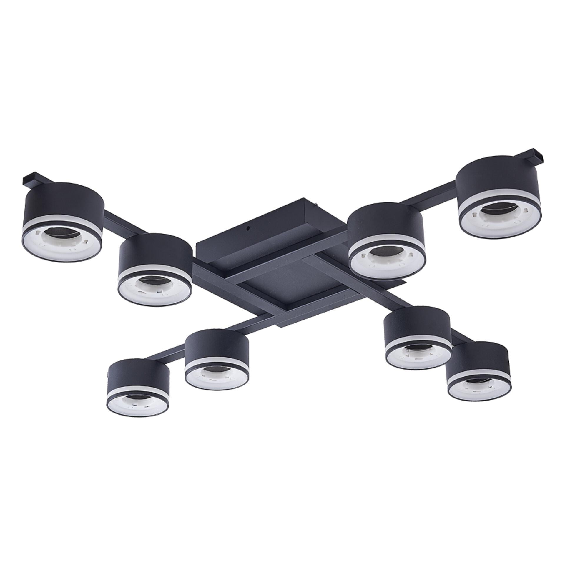 Светильник потолочный ETRON FlexLine 1-EFP-2212 GX53 8x15W Черный