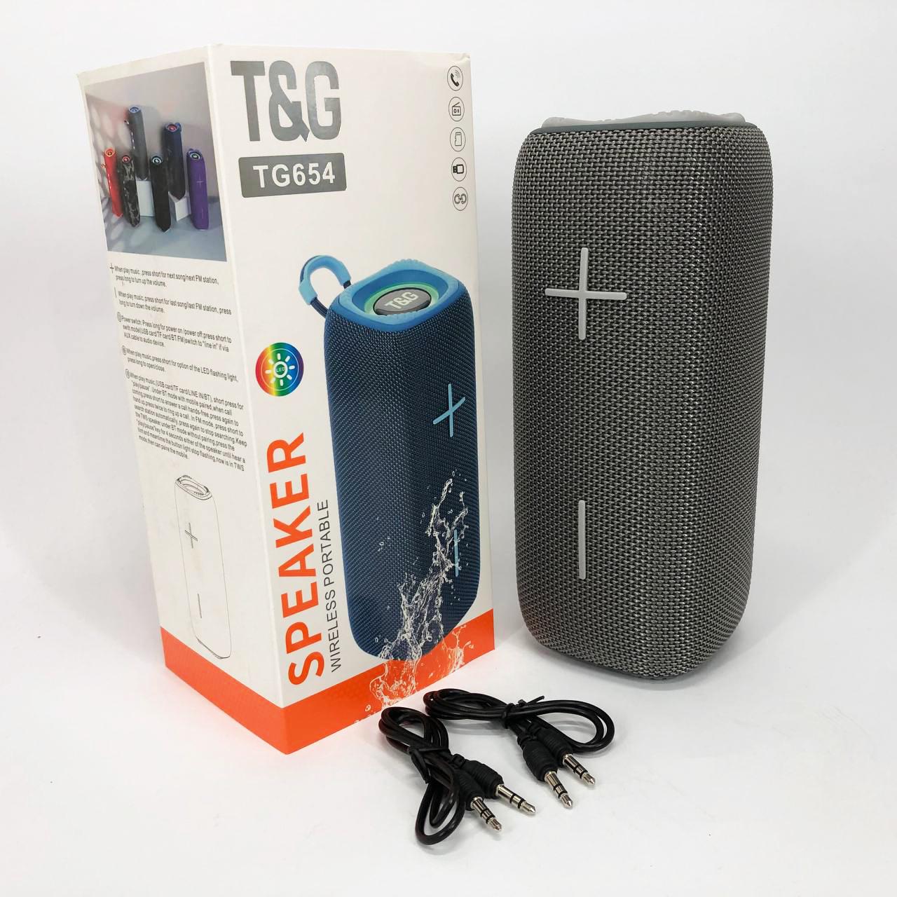 Колонка портативная с подсветкой TG654 8W Серый (463635) - фото 6 Колонка портативная с подсветкой TG654 8W Серый (463635) - фото 6