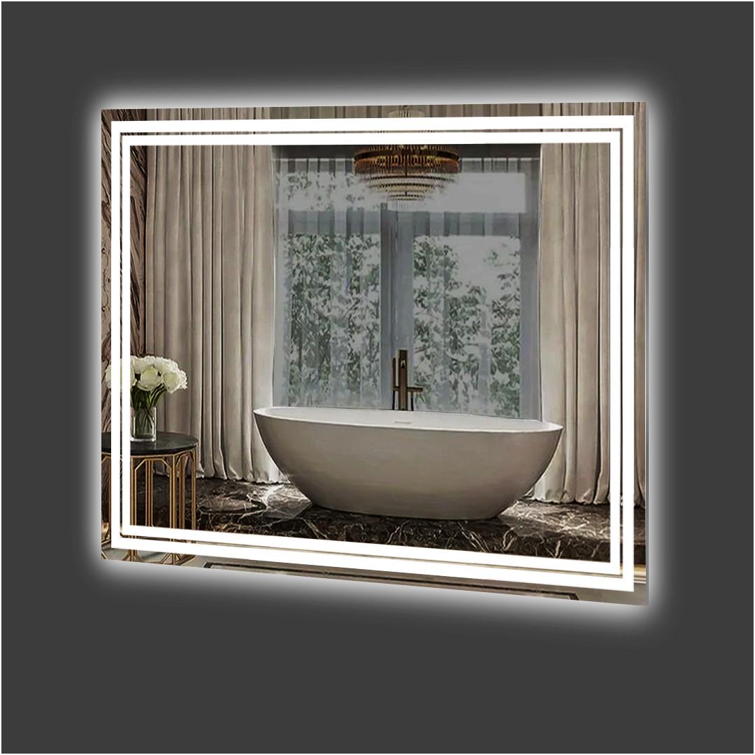 Зеркало Seria A Экватор ML-56 с двойной LED-подсветкой 90x70 см