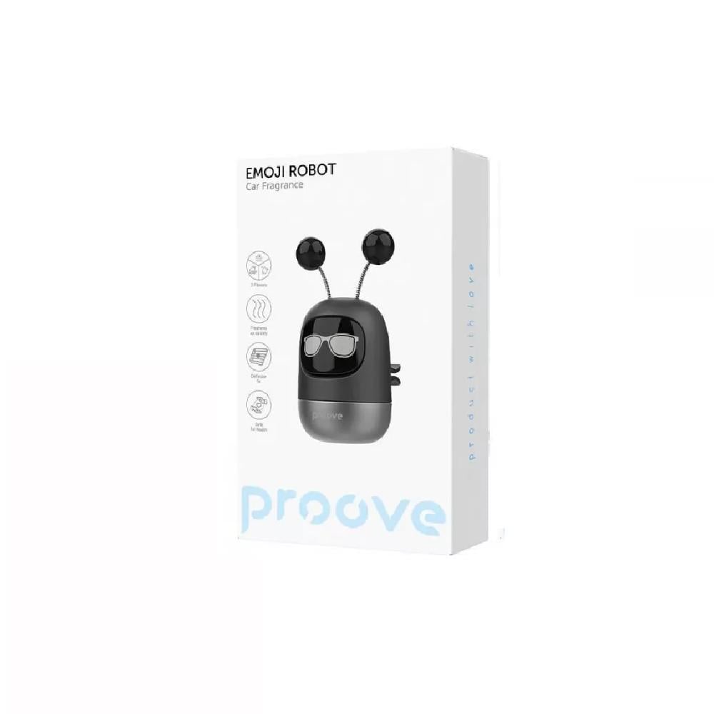 Ароматизатор для авто Proove Emoji Robot ben на дефлектор Чорний (27316858) - фото 3