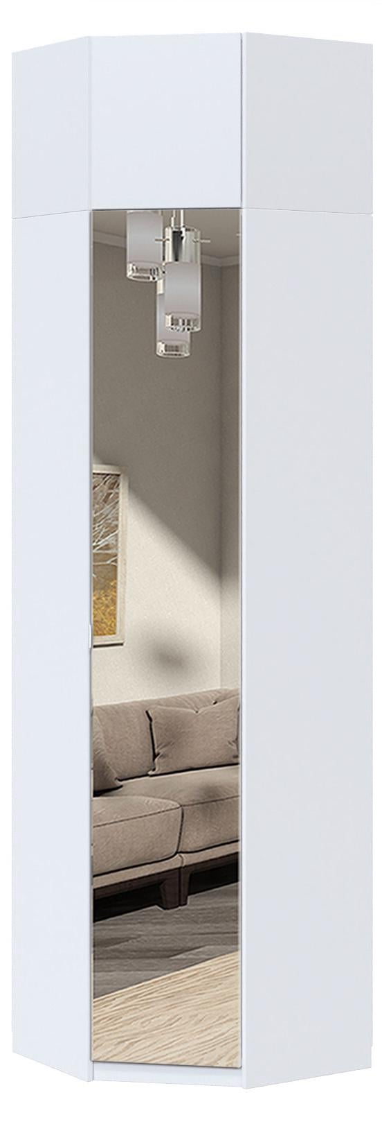 Шафа з дзеркалом Майстер Форм Тетріс компактна кутова 620х376х2400 мм Білий (31912) Шафа з дзеркалом Майстер Форм Тетріс компактна кутова 620х376х2400 мм Білий (31912)