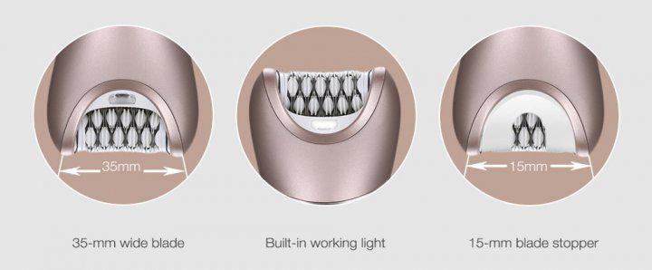 Эпилятор аккумуляторный Kemei KM-8001 Золотисто-белый - фото 8 Эпилятор аккумуляторный Kemei KM-8001 Золотисто-белый - фото 8