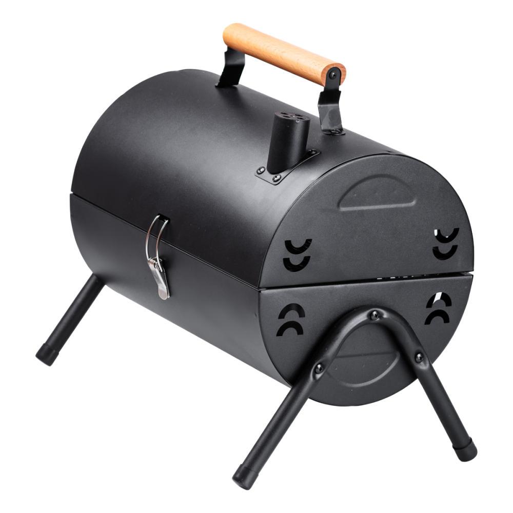 Мангал-гриль Бочка двосторонній з двома решітками Black (25105698) - фото 13