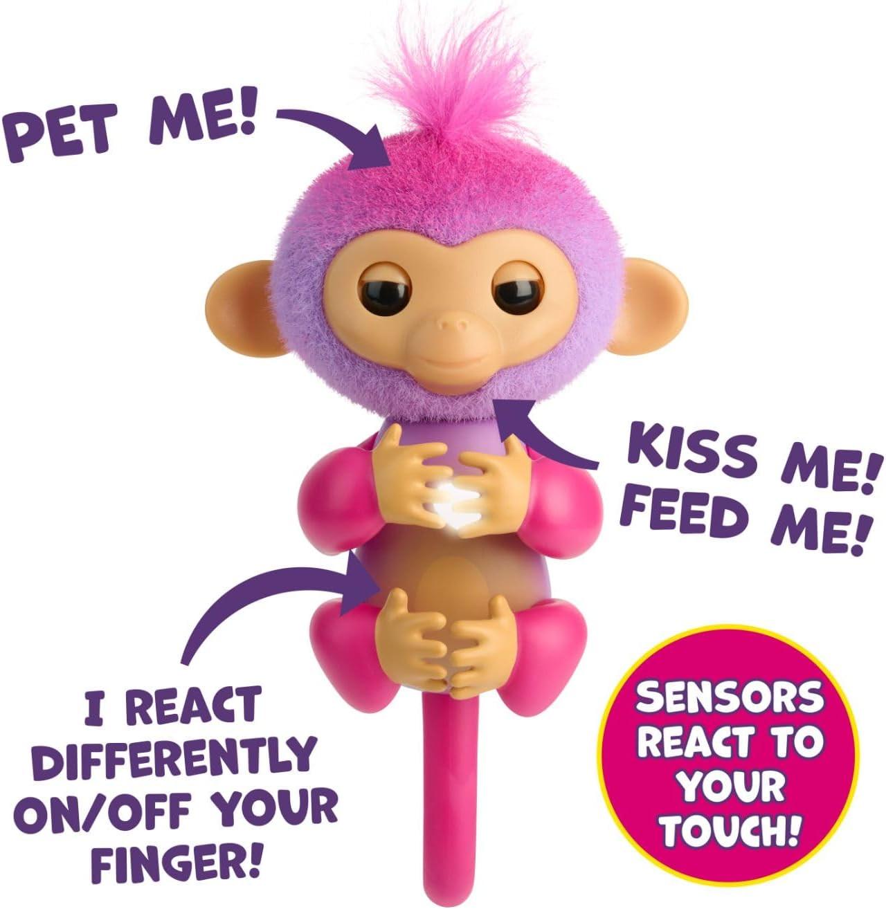 Мягкая игрушка WowWee Fingerlings Интерактивная обезьянка Чарли 2023 Interactive Baby Monkey Charli (WWF19) - фото 2