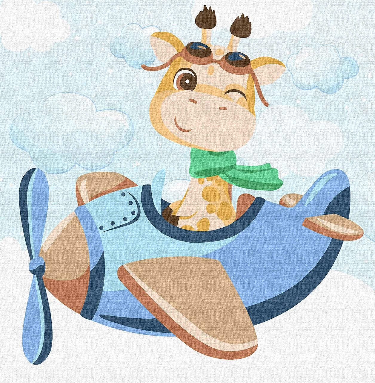 Картина по номерам Идейка Будущий пилот 30х30 см (КНО6014)