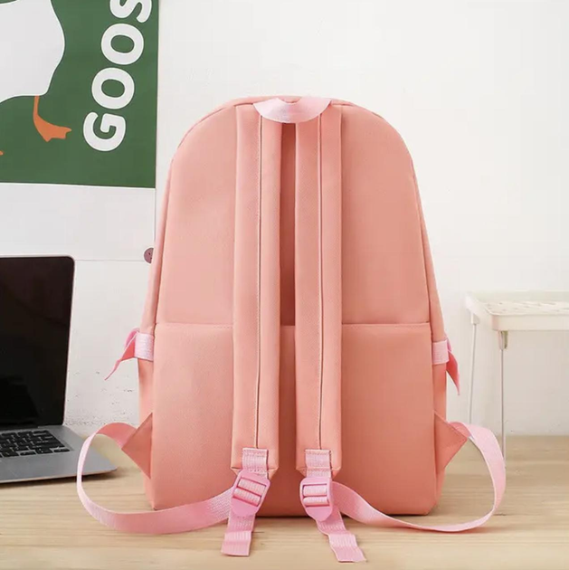 Школьный рюкзак для девочки XGO BAG 4в1 рюкзак/шоппер/пенал/сумочка Розовый - фото 6 Школьный рюкзак для девочки XGO BAG 4в1 рюкзак/шоппер/пенал/сумочка Розовый - фото 6