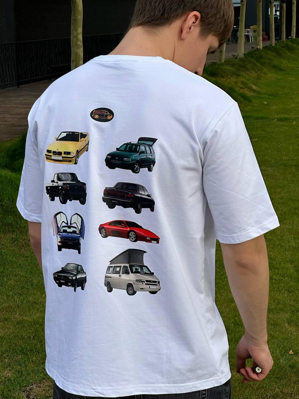 Футболка MEAN LTD Cars of 90s XL Белый (MLD9120774) - фото 4 Футболка MEAN LTD Cars of 90s XL Белый (MLD9120774) - фото 4