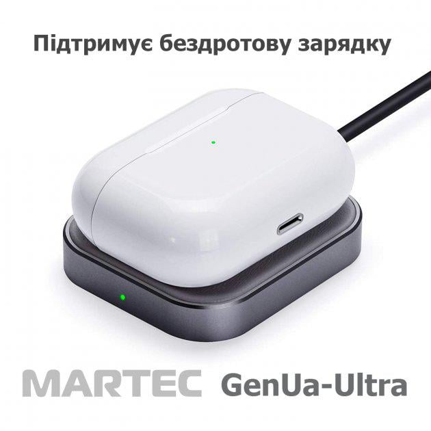 Наушники беспроводные Martec GenUA-Ultra Bluetooth Белый (986467809) - фото 4