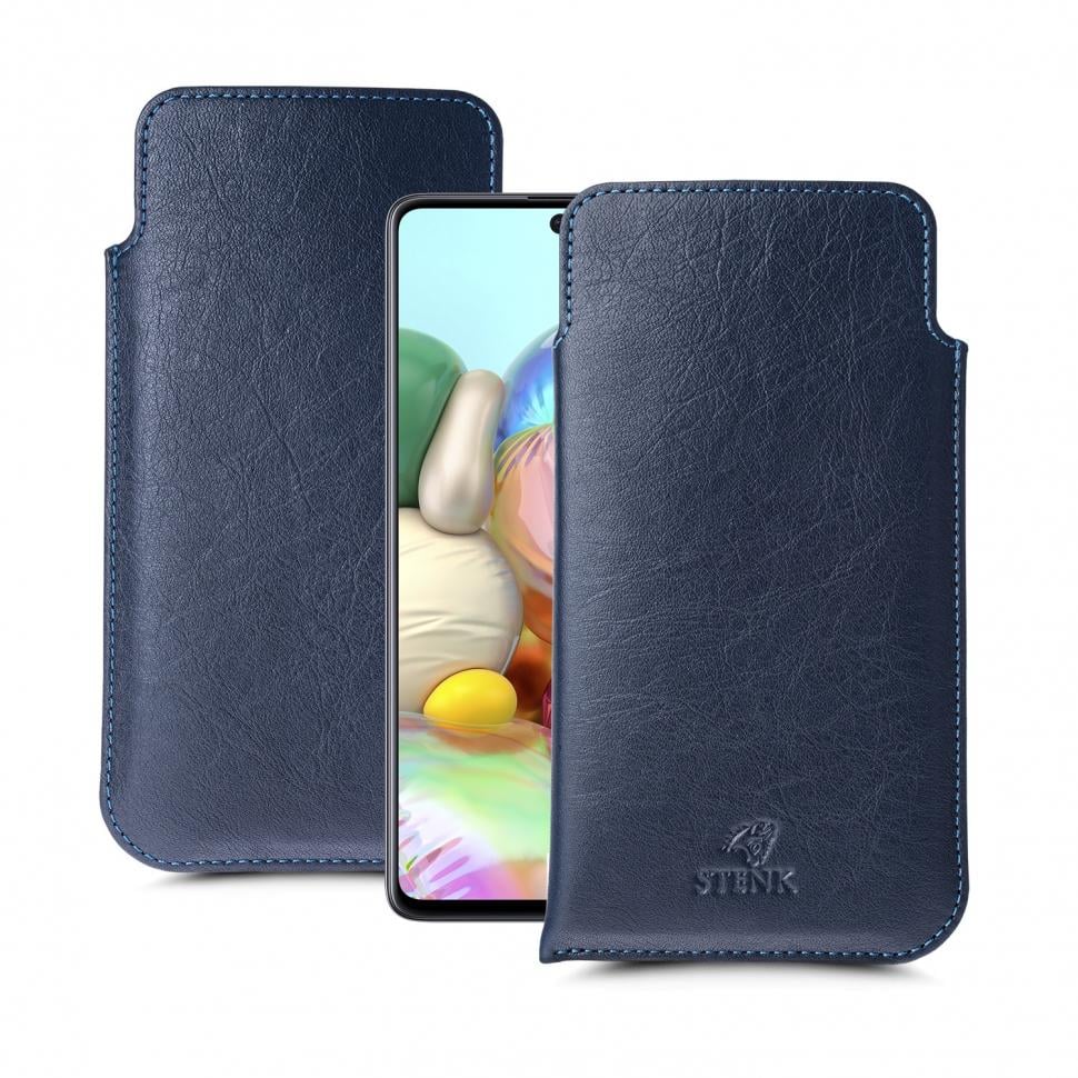 Футляр Stenk Elegance для Samsung Galaxy A71 Синий (65144)