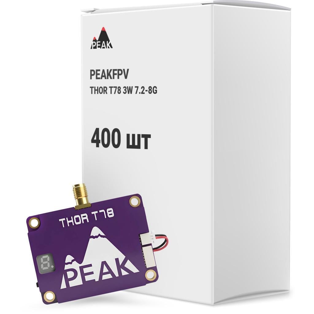 Видеопередатчик VTX Peakfpv THOR T78 3W 7.2-8G 400 шт. (T78BOX400)