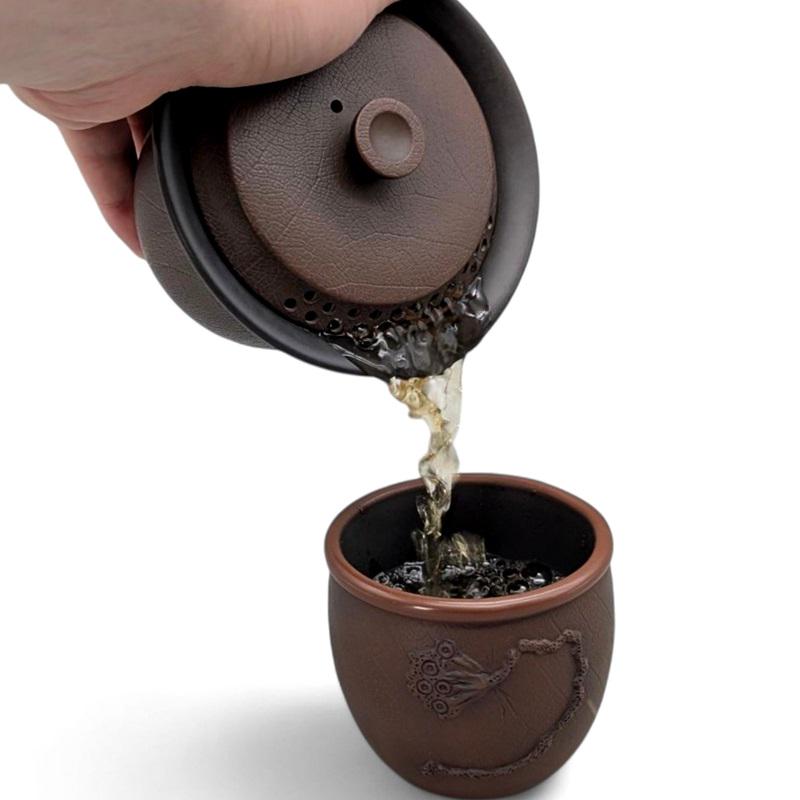 Заварочный чайник Гайвань-Сиборидаси Цзяньшуйская глина 220 мл (10-1-0315) - фото 7