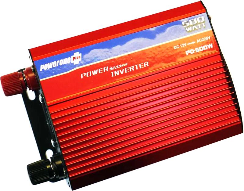 Преобразователь напряжения Powerone 500W 12V с вольтметром (17568)