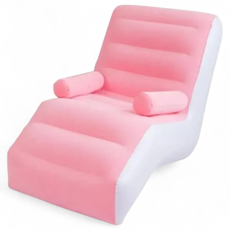 Надувное кресло с подлокотниками Inflatable Sofa 140х85х80 см (BE7667)