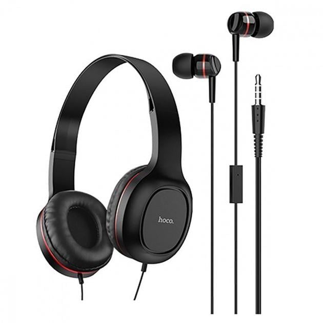Наушники Hoco Enlighten W24 2в1 Red (00000005757-3)