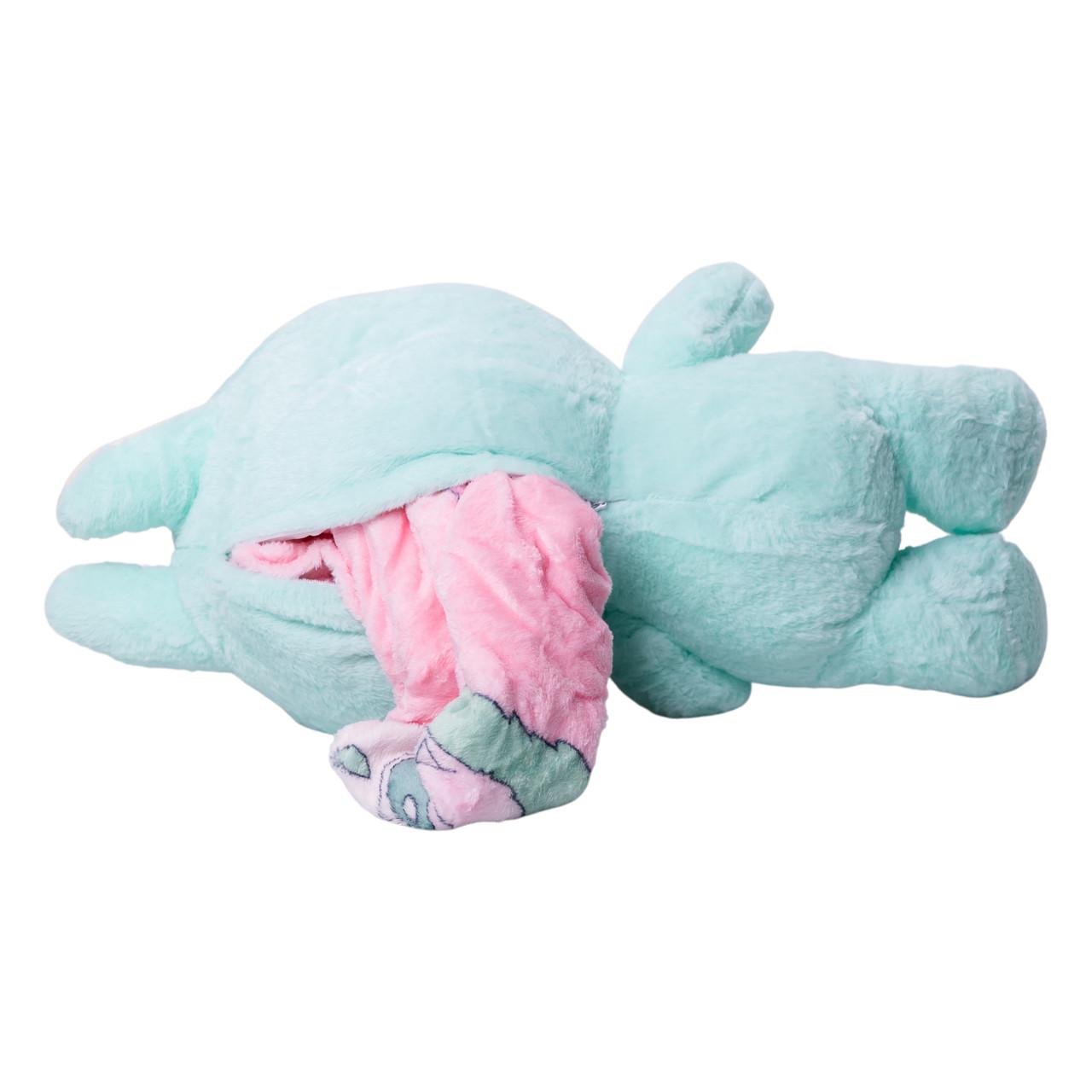 М'яка дитяча іграшка Colorful Home Лабубу з пледом 54 см плюшева М'ятний (LAB3M) - фото 3 М'яка дитяча іграшка Colorful Home Лабубу з пледом 54 см плюшева М'ятний (LAB3M) - фото 3