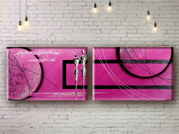 Картина модульна ArtStar Абстракція MHM17_2_013 45х120 см 2 частини