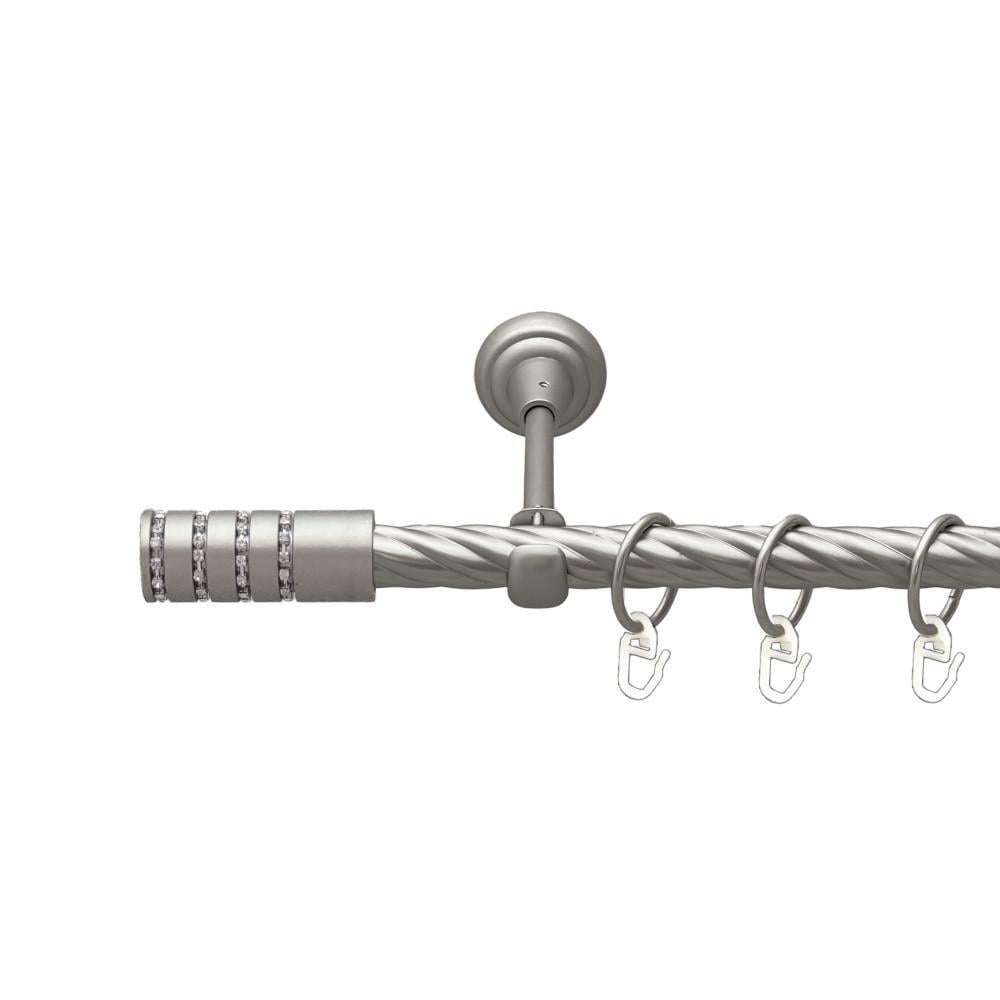 Карниз для штор Orvit Барамелла однорядний скручений 19 мм 160 см Сатин (00-00022978)