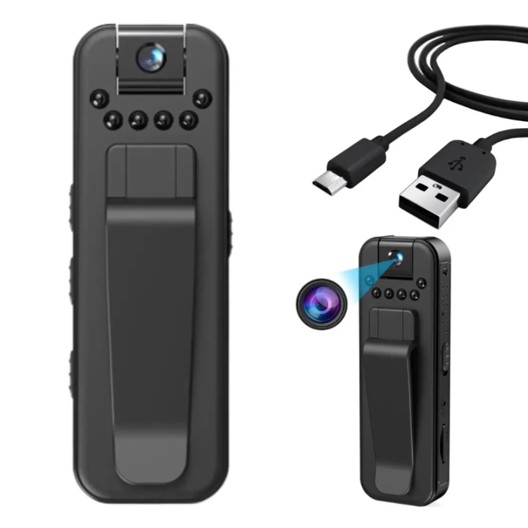 Боді-камера нагрудна L7 для відеоспостереження з поворотним об'єктивом та кріпленням на одяг (9528) - фото 10