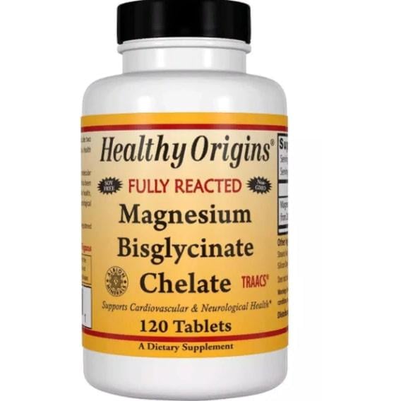 Микроэлемент Магний Healthy Origins Magnesium Bisglycinate Chelate 200 мг 120 Tabs (HO39542)