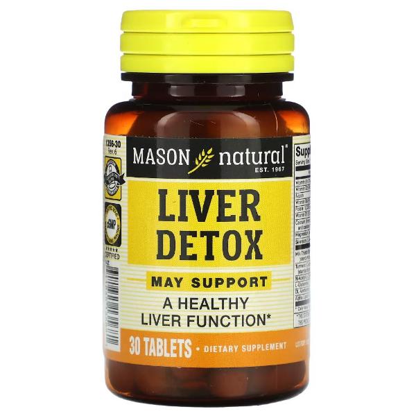 Комплекс для профилактики работы печени Mason Natural Liver Detox 30 таб. (000021529)